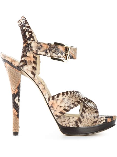 michael kors high heels schlangen|michael kors sandals.